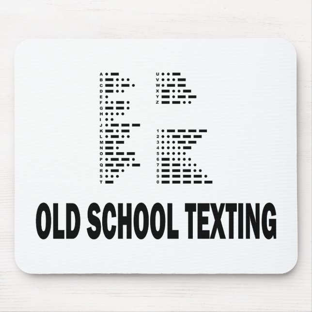 Old School Texting Mouse Mat (Front)