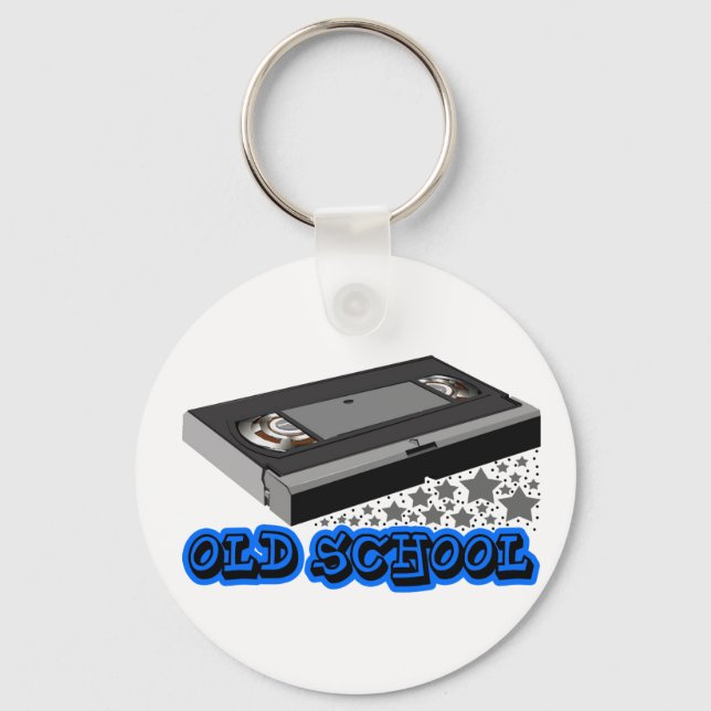Old School vhs Key Ring (Front)