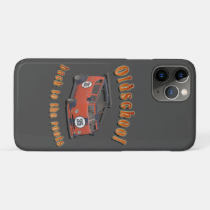 Old school, vintage car in Red and Grey Hoch-gesch iPhone 11 Pro Case