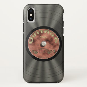 Old School Vinyl Record iPhone X Case