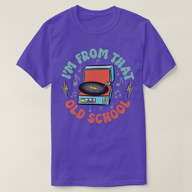 Old School Vinyl Record Player 2 T-Shirt (Design Front)
