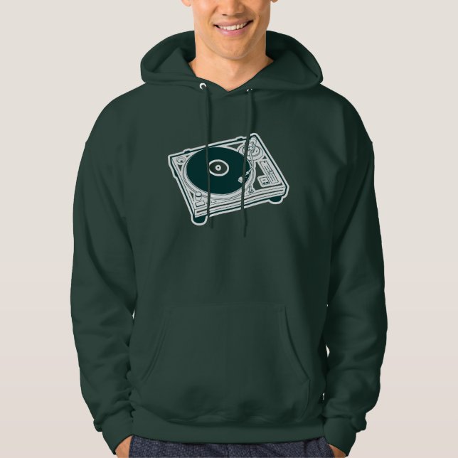Old School Wax / Turntable Hoodie (Front)