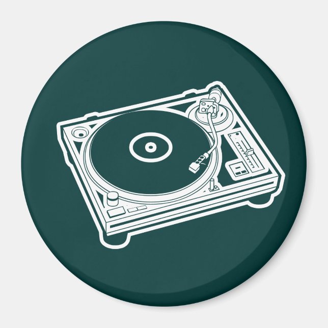 Old School Wax / Turntable Magnet (Front)