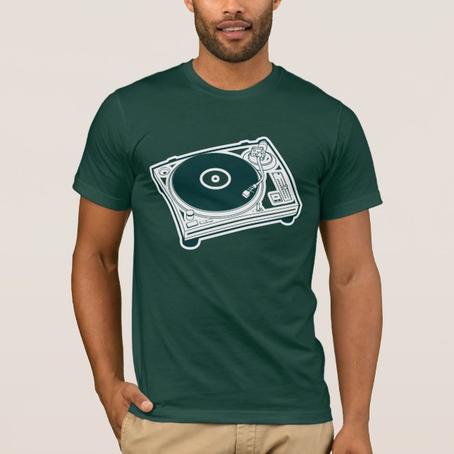 Old-School Wax (turntable) T-Shirt (Front)