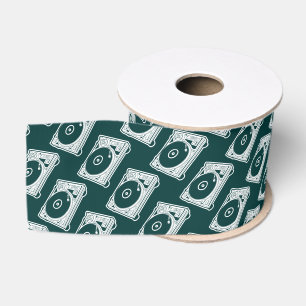 Old School Wax (Vinyl) Turntable Grosgrain Ribbon