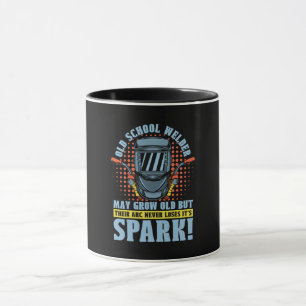 Old School Welder Welding Career Weld Metal Iron Mug