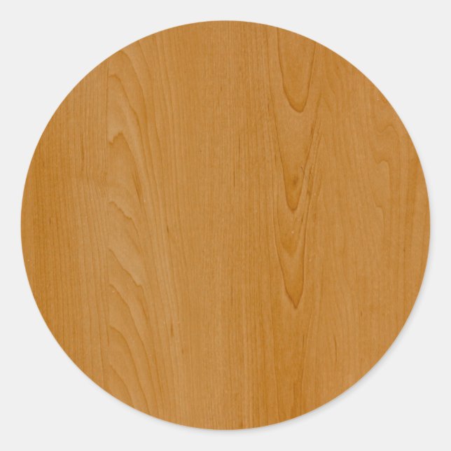 Old School Wood Panelling Classic Round Sticker (Front)