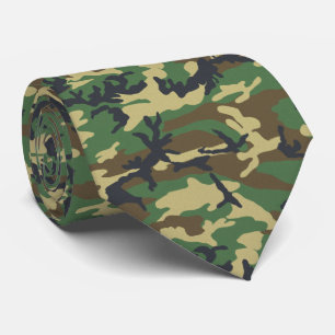Old School Woodland Camo Tie