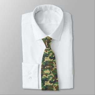 Old School Woodland Camo Tie