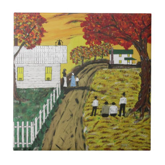Old Schoolhouse Bell Tile