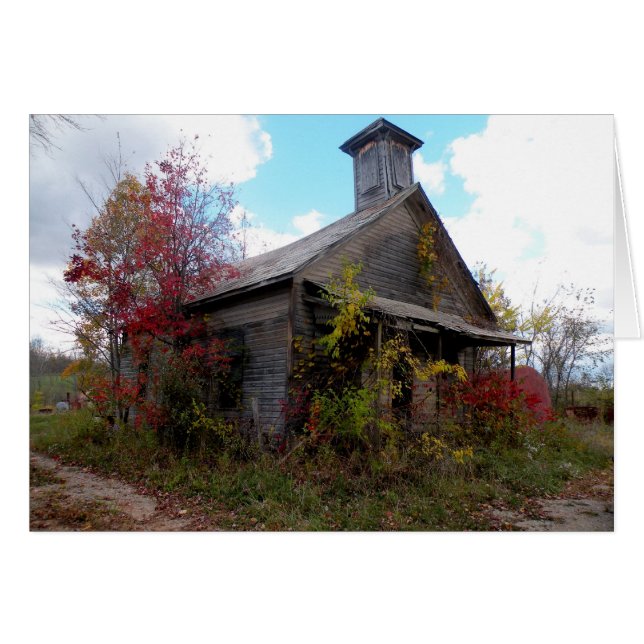 Old Schoolhouse in Autumn (Front Horizontal)