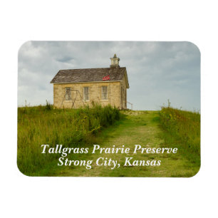 Old schoolhouse on the Kansas Prairie Magnet