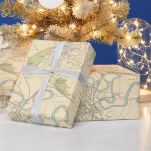Old Scotland Cities Map (1912)  Wrapping Paper