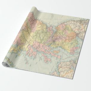 Old Scotland Map (1912) Wrapping Paper