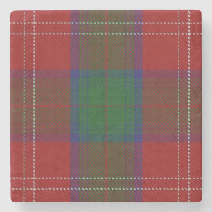 Old Scots Tavern Clan Chisholm Tartan Stone Coaster