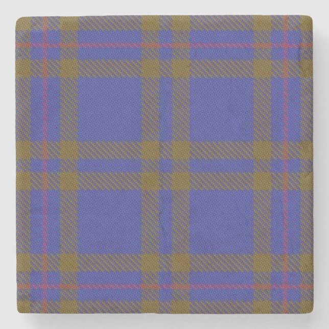 Old Scots Tavern Clan Elliot Elliott Tartan Stone Coaster (Front)