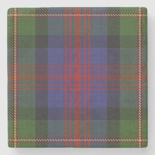 Old Scots Tavern Clan Logan Tartan Stone Coaster