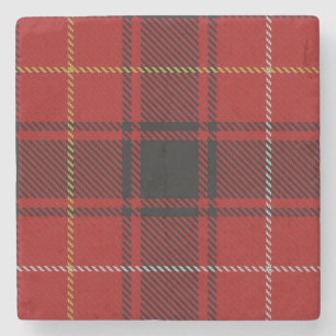 Old Scots Tavern Clan MacIver Tartan Stone Coaster