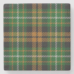 Old Scots Tavern Clan Ramsay Orange Hunting Tartan Stone Coaster