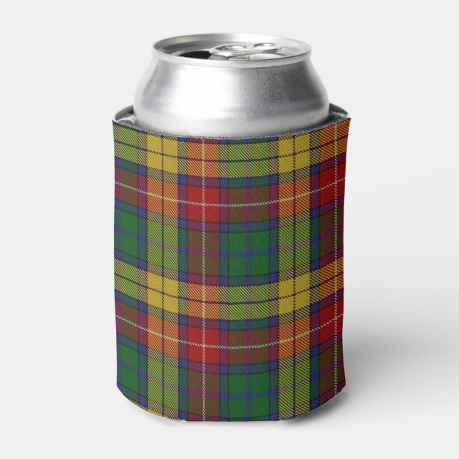 Old Scotsman Clan Buchanan Tartan Can Cooler (Can Front)