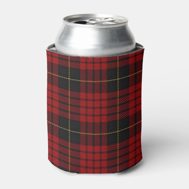 Old Scotsman Clan MacQueen Tartan Can Cooler (Can Front)