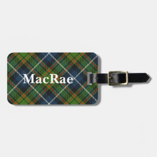 Old Scotsman Clan MacRae Tartan Luggage Tag
