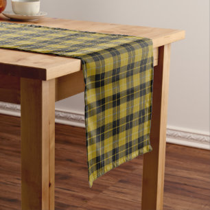 Old Scottish Clan Barclay Dress Tartan Plaid Short Table Runner