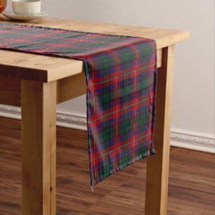 Old Scottish Clan Rattray Tartan Short Table Runner