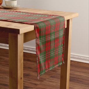 Old Scottish Clan Scott Tartan Short Table Runner