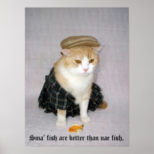 Old Scottish Fold Saying Poster