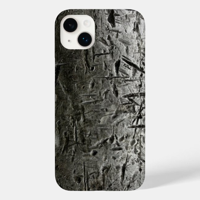 Old Scratched Metal Case-Mate iPhone Case (Back)