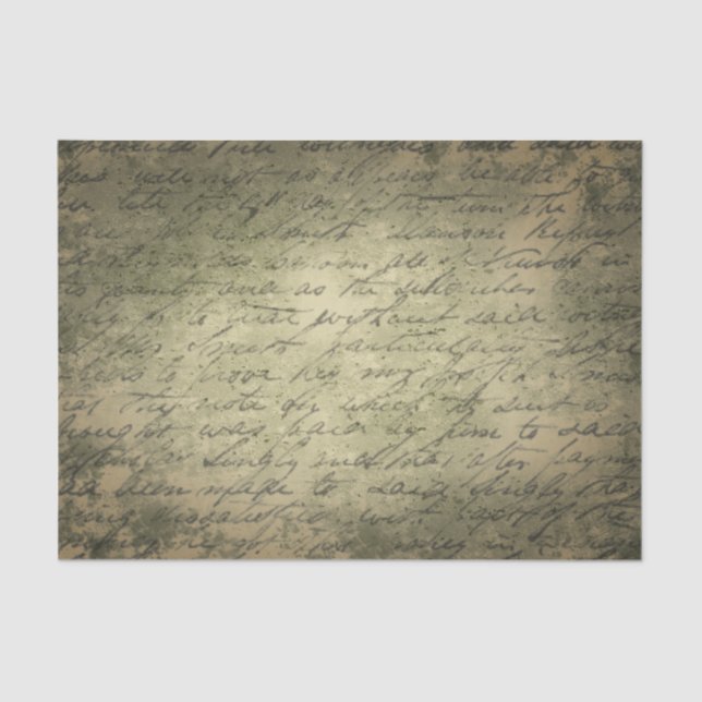 Old Script Tissue Paper (Front)