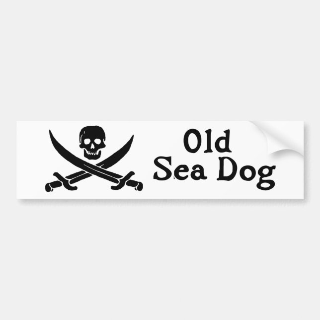 Old Sea Dog Bumper Sticker (Front)