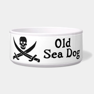 Old Sea Dog Large Pet Bowl