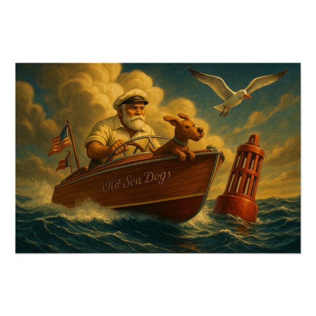 Old Sea Dogs: a sailor and his trusty canine  Poster (Front)
