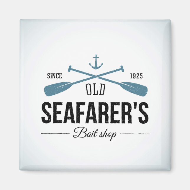 Old Seafarers Bait Shop Magnet (Front)