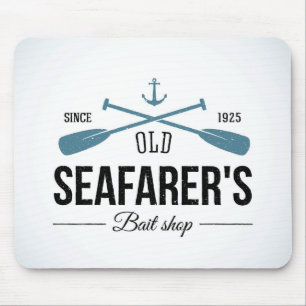 Old Seafarers Bait Shop Mouse Mat