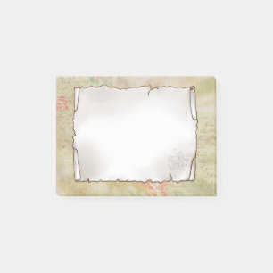 Old sheet post-it adhesive notes
