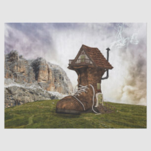 old shoe house tissue paper