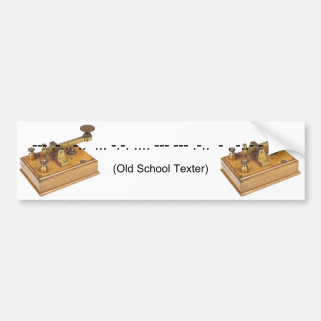 Old Shool Texter Bumper Sticker (Front)