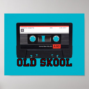 Old Skool - Cassette Tape Poster