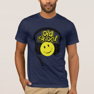 Old skool dj simile headphones t-shirt
