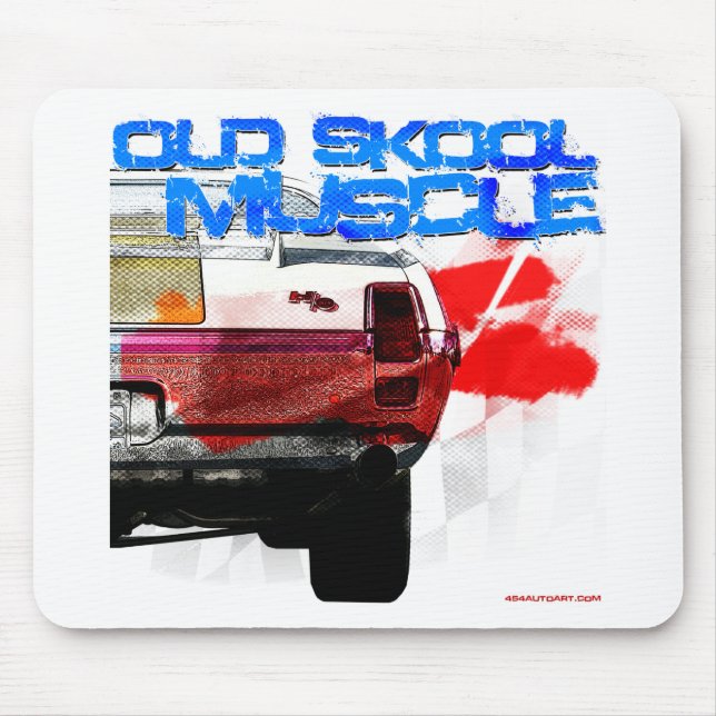 Old Skool Muscle Mouse Mat (Front)