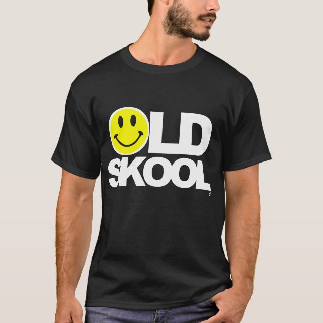 Old Skool Rave Dj Dance Acid Rave Festival dj T-Sh T-Shirt (Front)