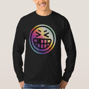 Old Skool Raver OldSkool Raving Rainbow Face Rave  T-Shirt