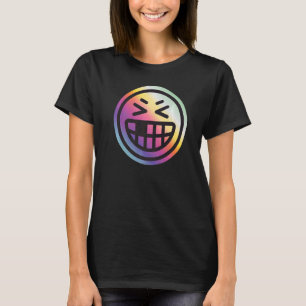 Old Skool Raver OldSkool Raving Rainbow Face Rave T-Shirt