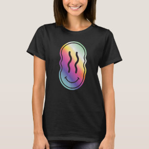 Old Skool Raver OldSkool Raving Rainbow Face Rave T-Shirt
