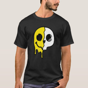 Old Skool Skull Face Original Raver Love Raving Ra T-Shirt
