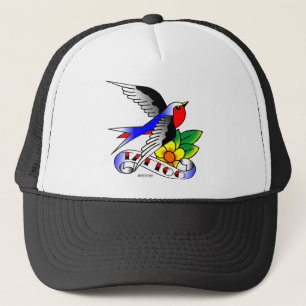 Old Skool Tattoo Swallow Trucker Hat