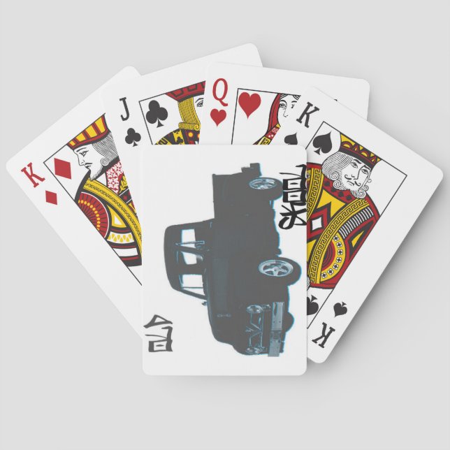 Old Skool Truck Playing Cards (Back)